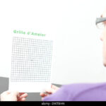 Exploración visual con rejilla de Amsler