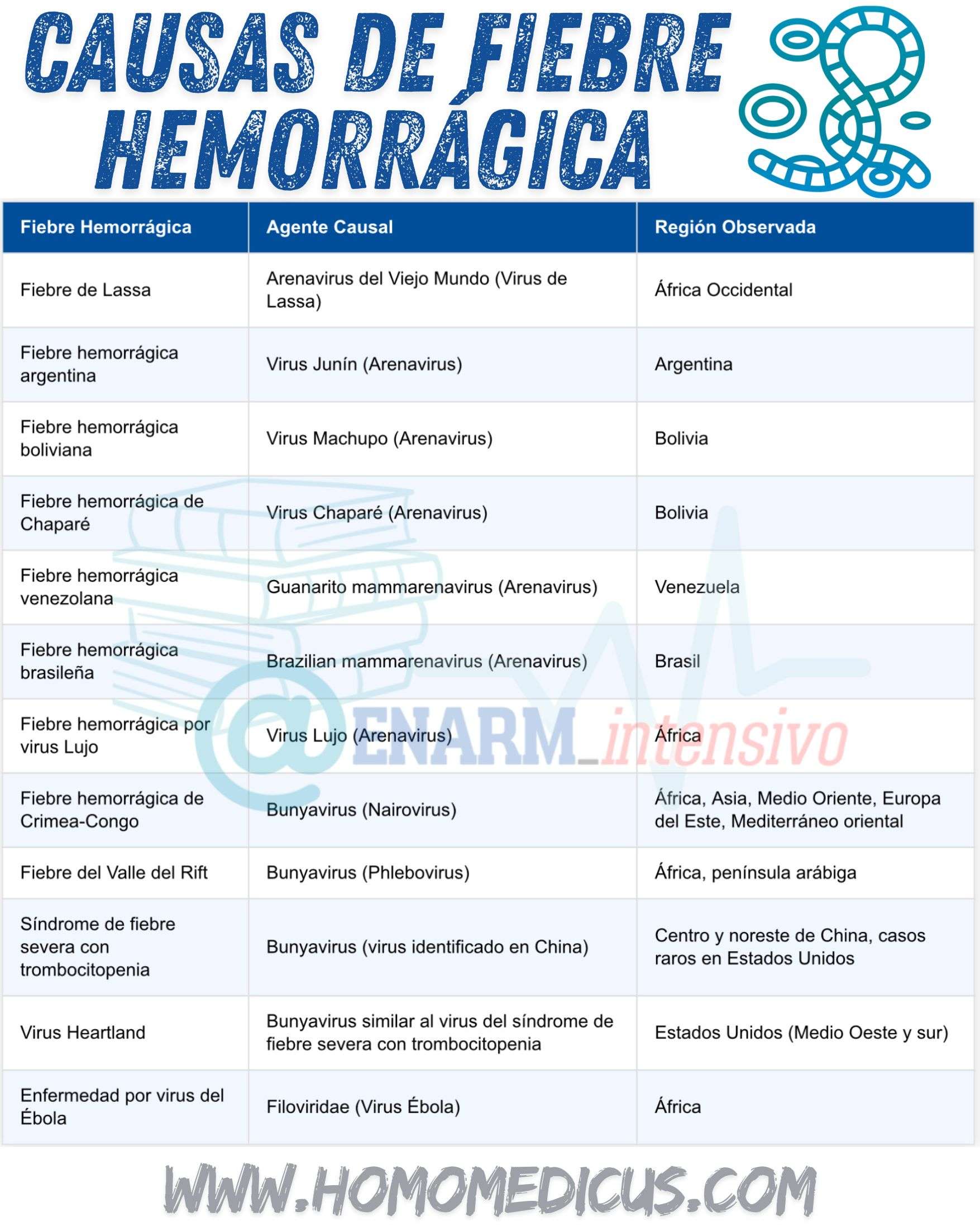 Causas de las fiebres hemorrágicas