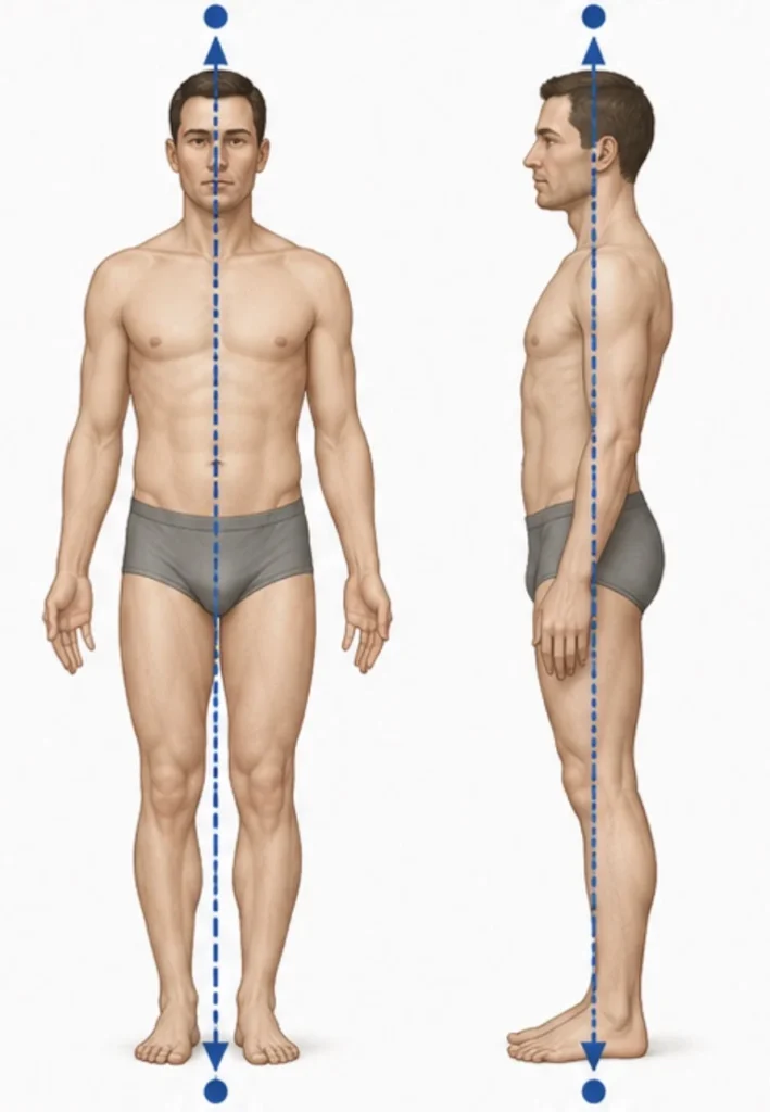 ¿Cuál es el eje longitudinal del cuerpo?
