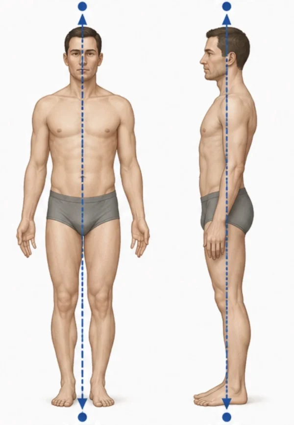 ¿Cuál es el eje longitudinal del cuerpo?