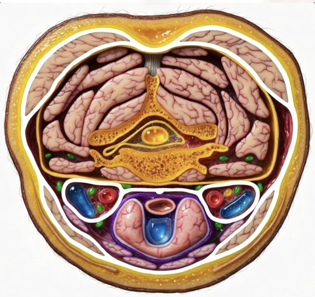 Espacios celulosos del cuello