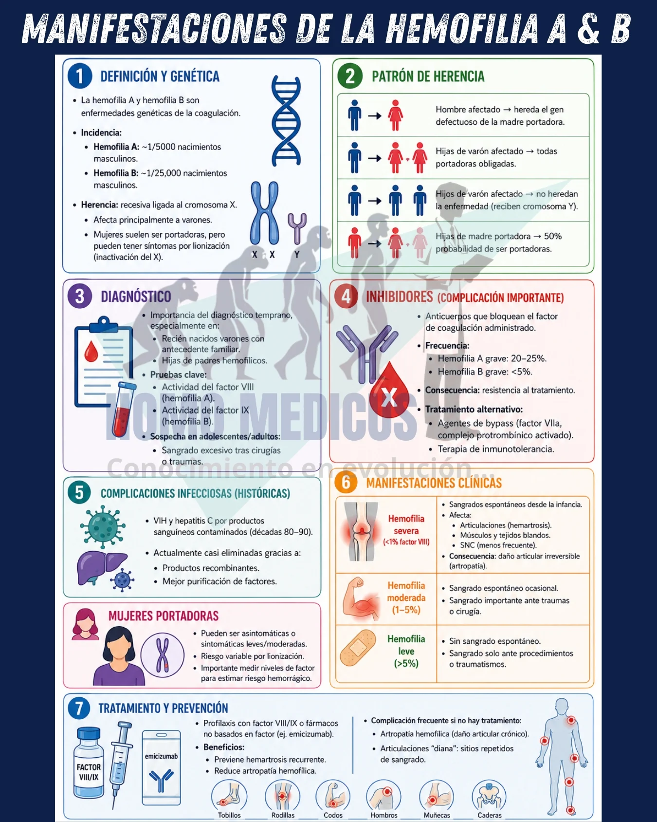 Manifestaciones de la hemofilia a & b