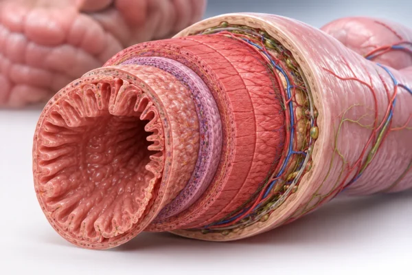 Capas histológicas de la pared intestinal y bases estructurales de la motilidad gastrointestinal