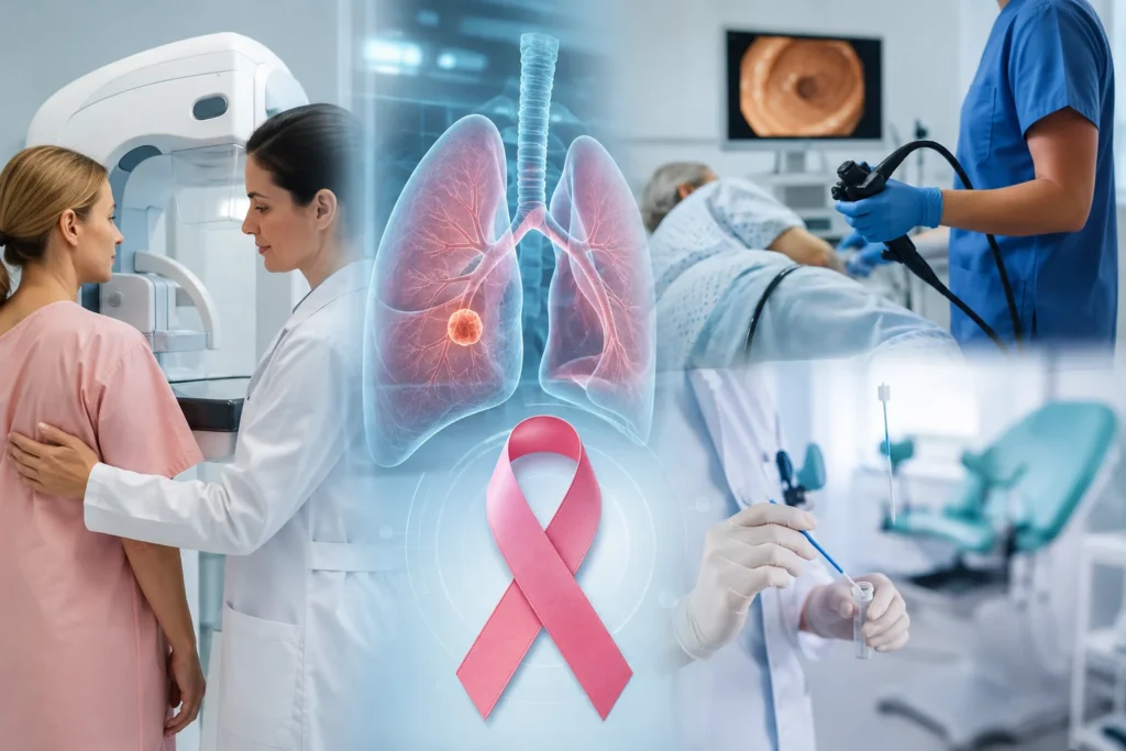 Impacto del cribado en la prevención de la mortalidad por cáncer de mama, colorrectal, pulmón y cuello uterino
