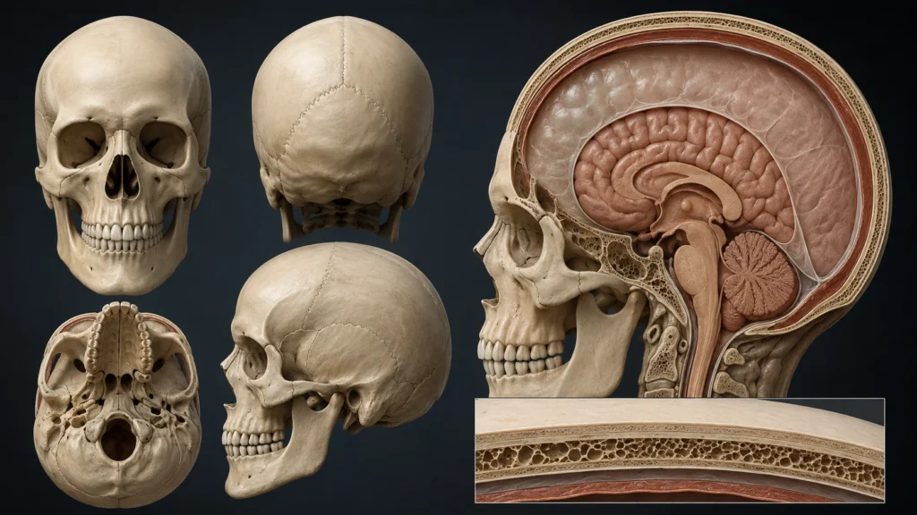 Neurocráneo, la calvaria y la base del cráneo