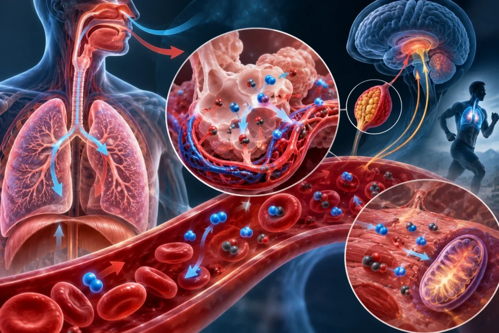 Los cuatro componentes principales de la respiración y su integración fisiológica